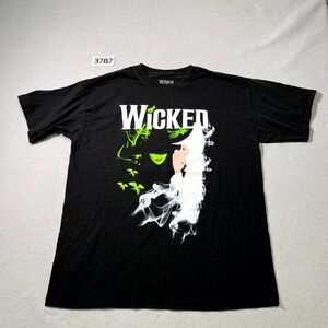 Wear Wicked T Shirt Mens XL Black Spellout Graphic Print Cotton Crew Neck Casual